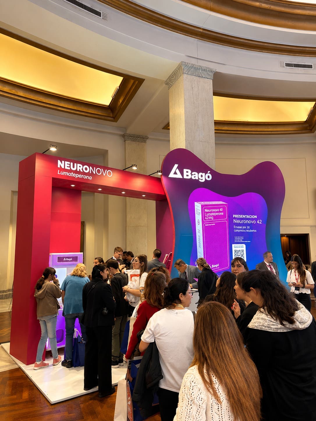 Stand corporativo de Bagó en un congreso